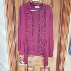 Women's Ruffle Cardigan